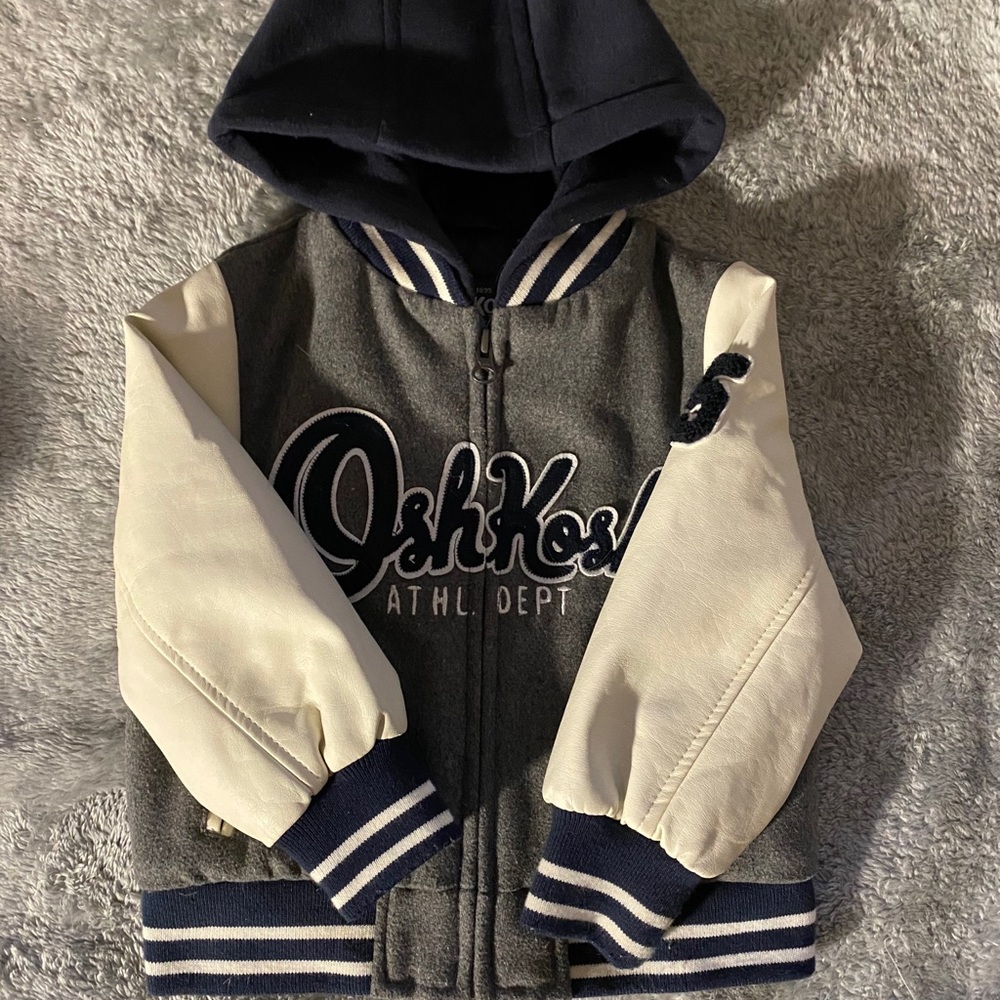 Toddler Oshkosh hooded bomber jacket